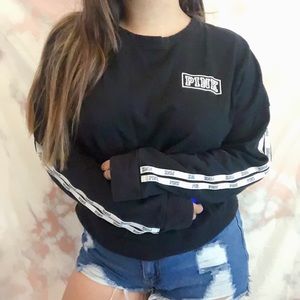 BLACK PINK LOGO CREWNECK